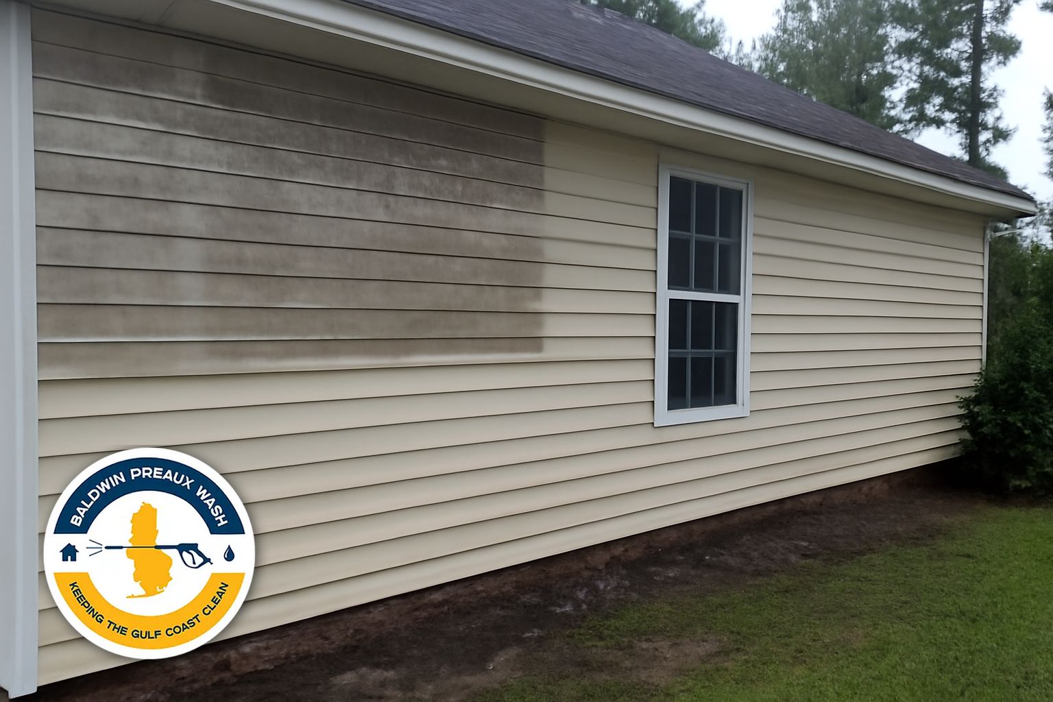 Exterior surface relevant to house washing
