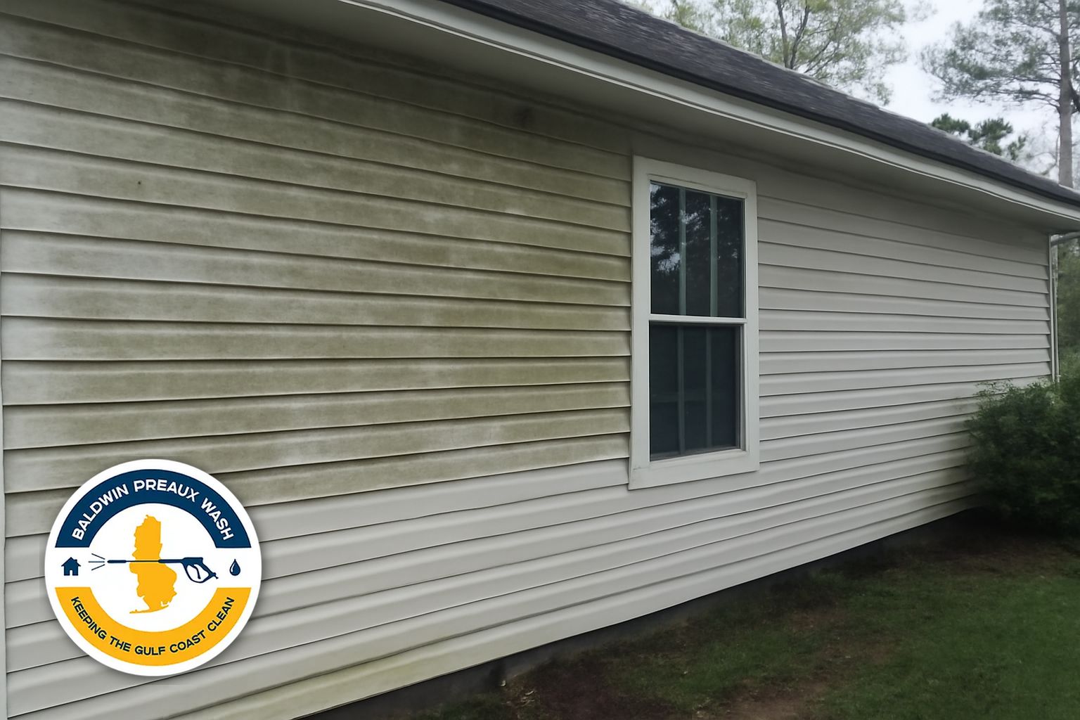 Exterior buildup relevant to house washing